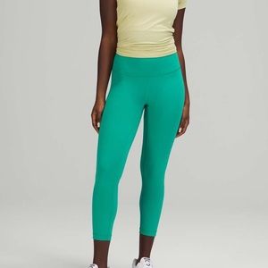 Lululemon Wunder Train 23” in Maldives Green